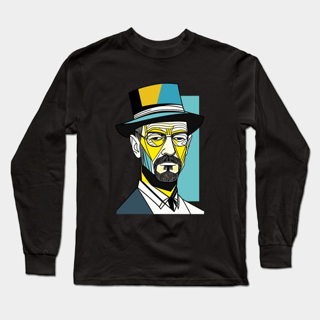 Portrait of Drug Lord Long Sleeve T-Shirt by Ikibrai